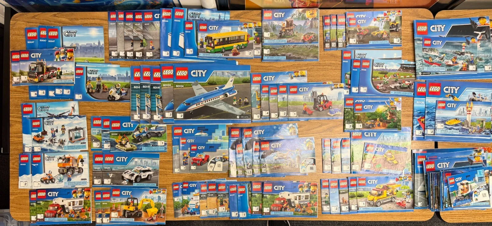 Huge Lot Of Lego City Booklet Instruction Manuals police Fire And Many More