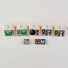 LEGO Control Panel Bundle Radar Computer Clock Gauge Bundle Lot Vintage