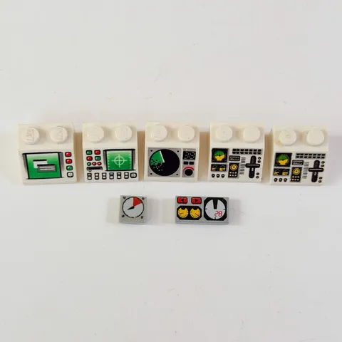 LEGO Control Panel Bundle Radar Computer Clock Gauge Bundle Lot Vintage