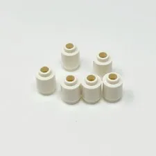 3062b LEGO Parts Brick Round 1x1 Open Stud WHITE (6)