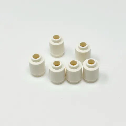 3062b LEGO Parts Brick Round 1x1 Open Stud WHITE (6)