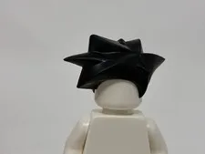 LEGO - Minifig, Headgear Hair Angular Swept Sideways (Nightwing) - Black