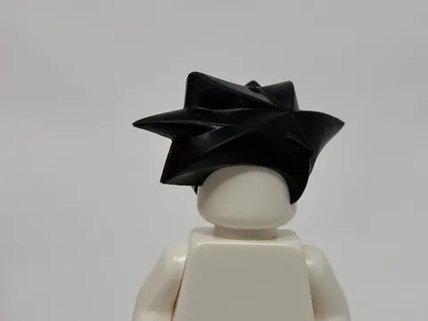 LEGO - Minifig, Headgear Hair Angular Swept Sideways (Nightwing) - Black