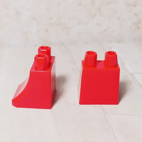 New LEGO Red Skirt Curved Trane Christmas Holiday Excellent One Piece Legs