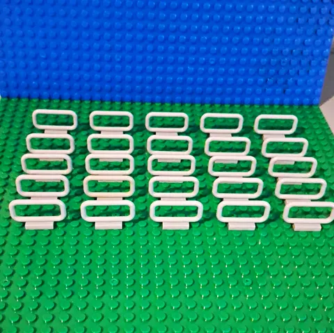 LEGO Light Grey Bar Fence. 1x2x4.     Lot Of 25. Excellent Condition.
