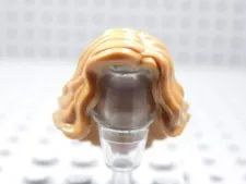 LEGO Medium Nougat Famel Girl Long Wavy Hair Minifig AC