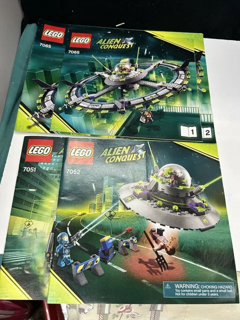 Lego Alien Conquest Manuals Only 7052/7051/7065 Part 1&2