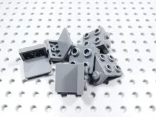 LEGO Lot of 6 Dark Bluish Gray 1x2-2x2 Brackets BD