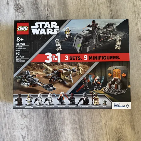 LEGO Star Wars Walmart Exclusive 66708 Galactic Adventures Pack 3 Sets in 1 New