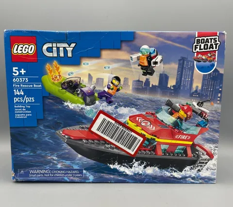 LEGO CITY: Fire Rescue Boat (60373) Floats Life Boat Water Cannon NEW (READ)
