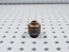 LEGO Dark Flesh Male Boy Printed Head Mustache Minifig BG