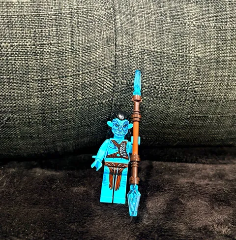 LEGO Minifigures Blue Alien Minifigure Character with Spear Accessory