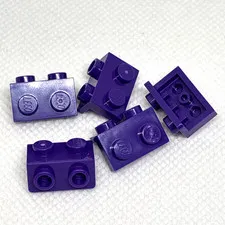 LEGO Parts - Dark Purple Bracket 1 x 2 - 1 x 2 - No 99781 - QTY 5