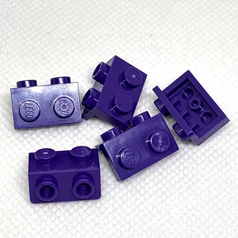 LEGO Parts - Dark Purple Bracket 1 x 2 - 1 x 2 - No 99781 - QTY 5