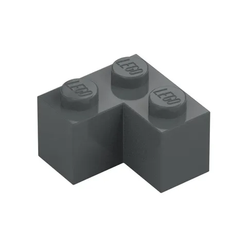 LEGO 35x Dark Bluish Gray Brick 2 x 2 Corner inv.621