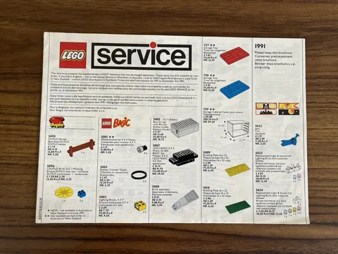 Vintage Lego Catalogue 