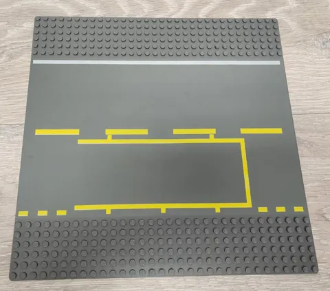 Lego 44336 44336pb02 Dark Bluish Gray Baseplate Road 32 x 32 Pit Lane Pattern