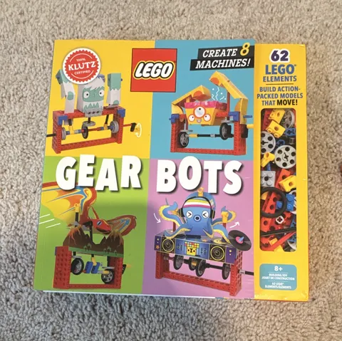 LEGO Klutz Gear Bots Create 8 Machines 62pc Set Brick Separator 790391