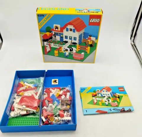 LEGO 6379 Riding Stable Original Box Classic Town Vintage 6355 6399 Retro
