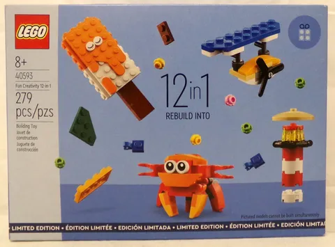 2023 LEGO 40593 Fun Creativity 12-In-1 279 Piece Set Limited Edition Retired New