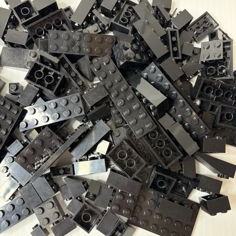 LEGO Bricks Parts and Pieces Bulk Lot Black 120 Random Pcs