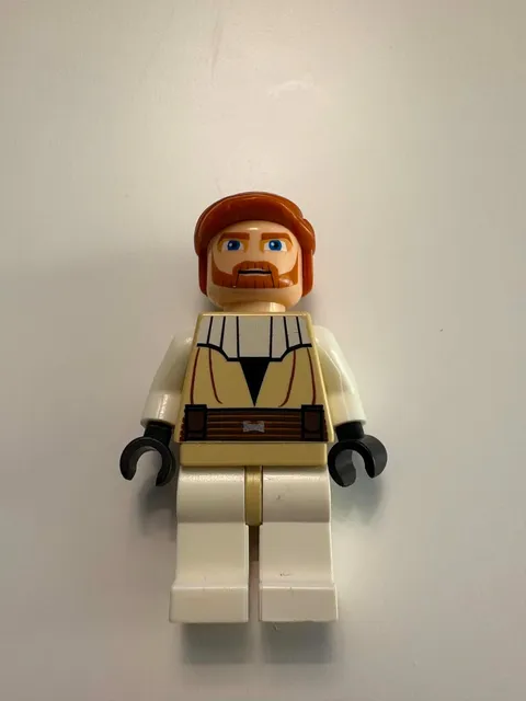 Lego Star Wars | Obi-Wan Kenobi (Clone Wars, Large Eyes) - Item No: sw0197