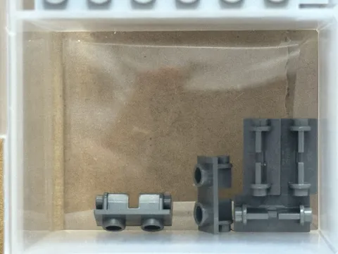 LEGO Parts - Dark Bluish Gray Hinge Brick 1 x 2 Top Plate - No 3938 - QTY 5