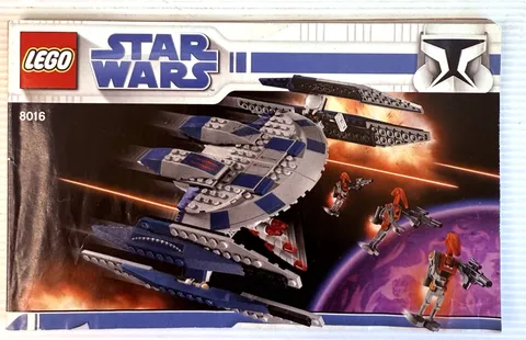 LEGO Star Wars Set 8016 Hyena Droid Bomber Instruction Manual Only,