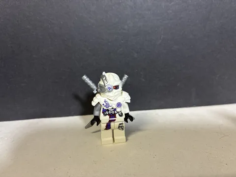 Lego Ninjago White Nindroid General Cryptor Minifigure Bricktober 2017 Used