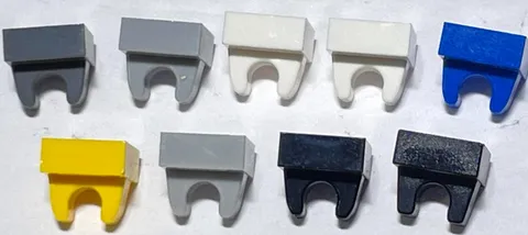LEGO® 2555 12825 Tile, Modified 1 x 1 with Clip (Choose Option)