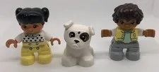 Lego Duplo Number Train 10954 FIGURES ONLY - Boy Girl & White Dog Replacements