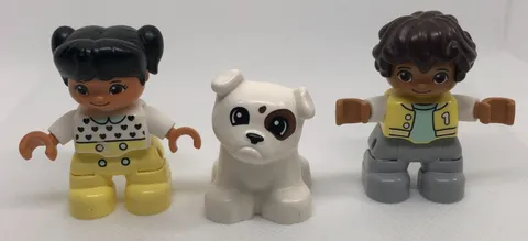 Lego Duplo Number Train 10954 FIGURES ONLY - Boy Girl & White Dog Replacements