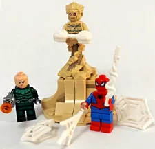 LEGO Marvel Spider-Man Vulture Sandman Minifigure Lot 76114 Spider Crawler
