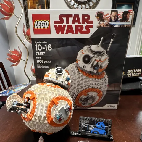 LEGO Star Wars BB-8 75187 1106pc Ages 10-16 Complete Set w/Box Display Plate