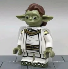 LEGO Star Wars Light Custom LC The Jade Councilor Ep1 Yaddle Minifigure White