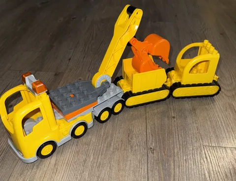 LEGO 10813 DUPLO Town Big Construction Site 2016 INCOMPLETE  For Parts EUC
