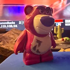 LEGO Lotso Minifigure Disney Toy Story Bear Figure Red/Pink White Belly