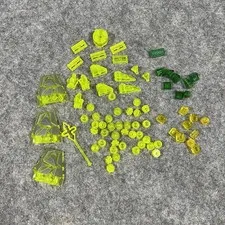 Lego Trans Neon Green and Trans Green pieces - Bulk Lot
