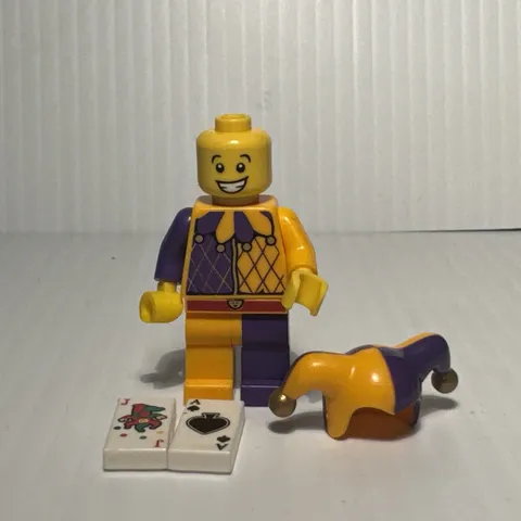 LEGO Jester Minifigure Series 12 col187 71007 CMF Castle Kingdom Genuine