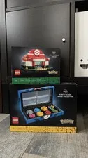 LEGO Pokemon: Kanto Gym Badges (40892) & Pokemon Center (40911) NEW SEALED SET