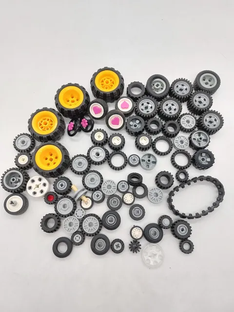 Lego Tires Lot From Various Lots Sizes READ