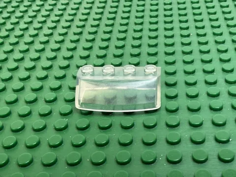 1974 LEGO Trans-Clear Windscreen 2x4x1 Curved Front Legoland 656 480 691 #x453