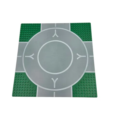 Lego® Street Base Plate GREEN Taxiway Runway 9 STUD NARROW X CROSSING