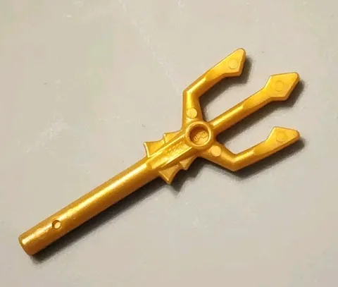 NEW LEGO® Pearl Gold Minifigure Weapon Trident Staff