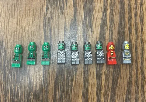 Lego Microfigure Lot of 9 Heroica Game Piece Micro Figures Barbarian, Wizard