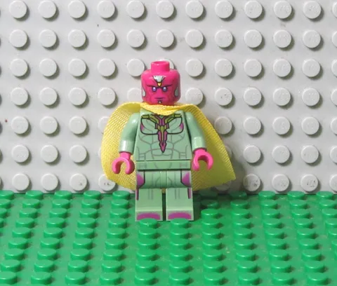 LEGO Captain America Series Vision Minifigure with Soft Cape Material