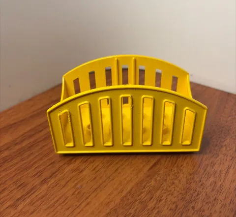 Lego Duplo YELLOW TRAIN CAR BED w/ RAILS for Circus Train Replacement Part #2130