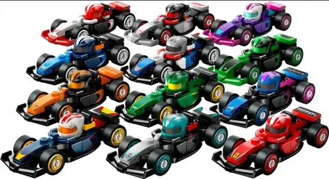 Complete Set of (12) Lego Formula F1 Collectible Race Cars 71049 New Sealed