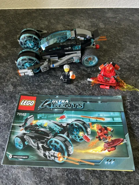LEGO Ultra Agents Infearno Interception 70162 Complete Set Instructions No Box