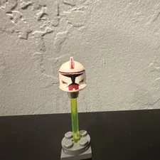LEGO Star Wars Commander Fox lego helmet (WARNING HEAVY DAMAGE)